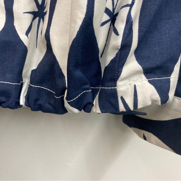 Men’s Zara Lightweight Sports Coat Loose Fit Blue And Cream abstract stars - Picture 9 of 10